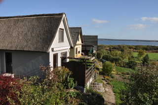 Reetgedecktes Ferienhaus mit Panoramablick 