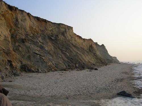 Steilküste in der Wintersonne
