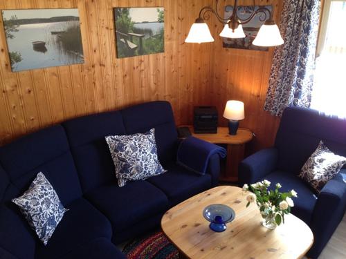 Villa Bunterkunt: Blick ins Wohnzimmer