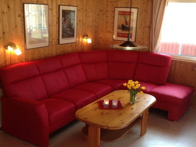 Schwedenhaus Seeblick: Blick ins Wohnzimmer